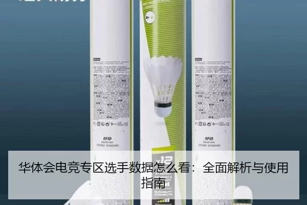 华体会电竞专区选手数据怎么看：全面解析与使用指南